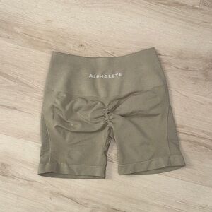 Alphalete Women's beige gym shorts